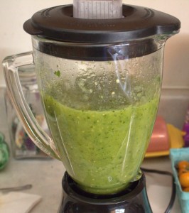 Green Salsa Verde in Blender